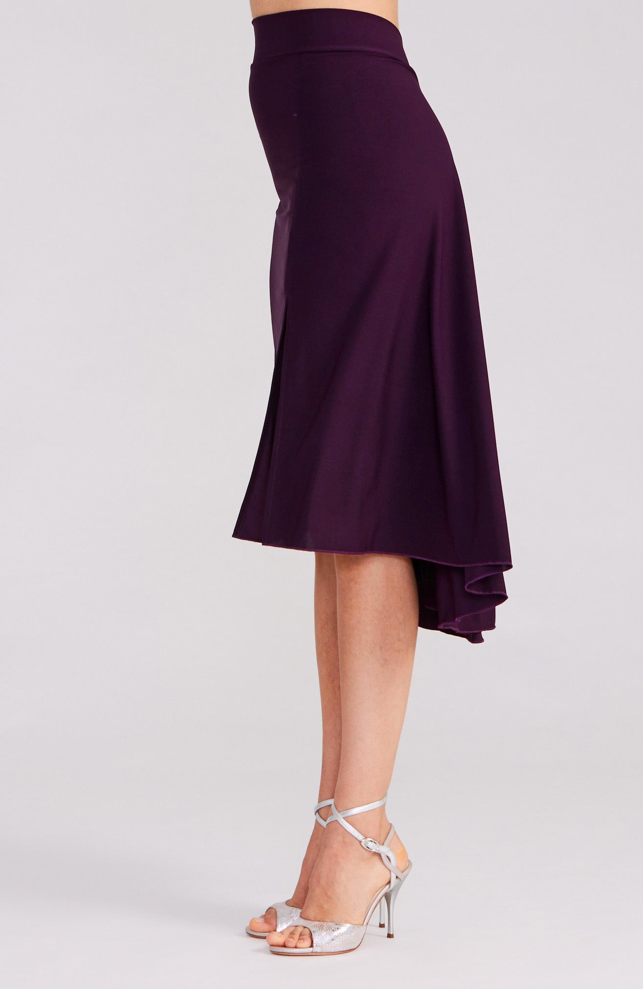 tango skirt in violet with slit