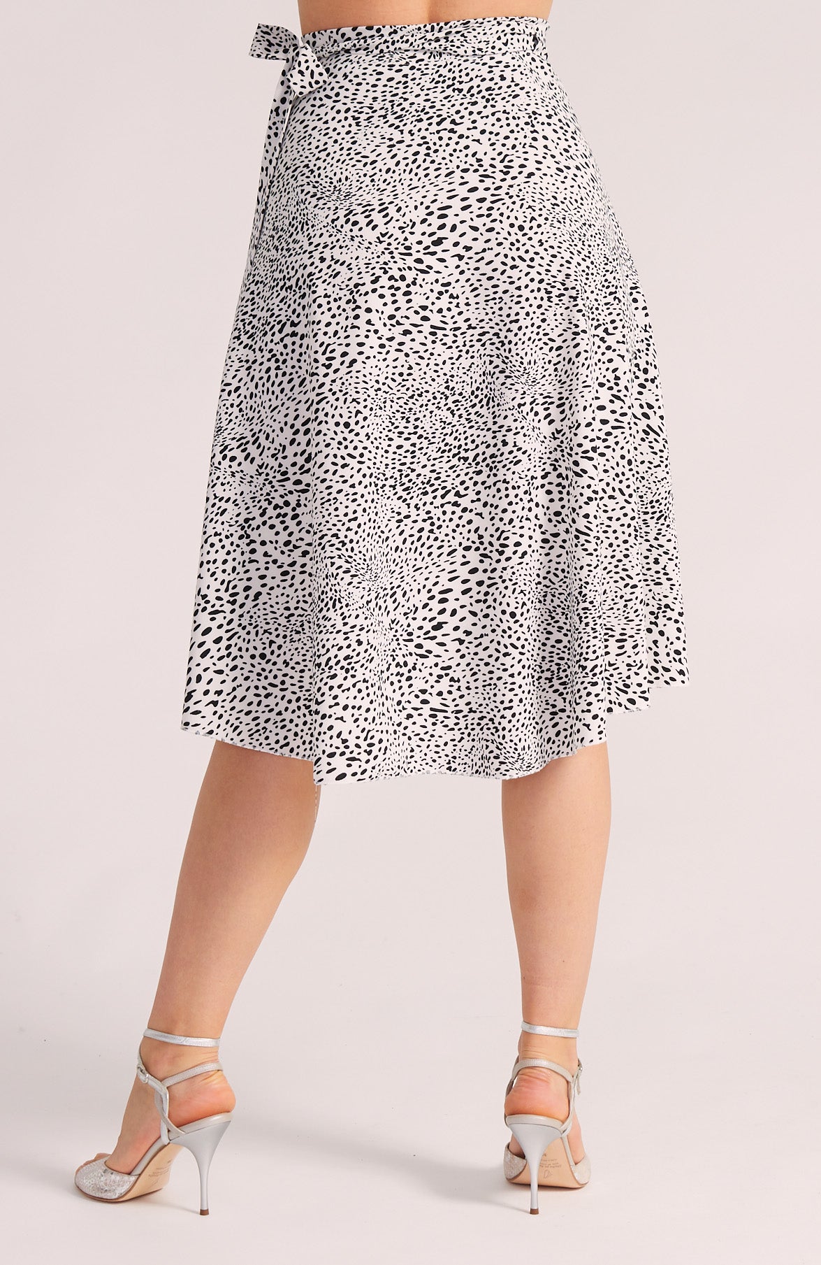 COCO - Dotted Wrap Skirt in Classic Black & White