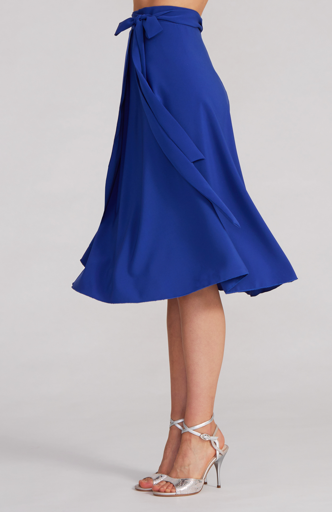 Royal blue envelope skirt top