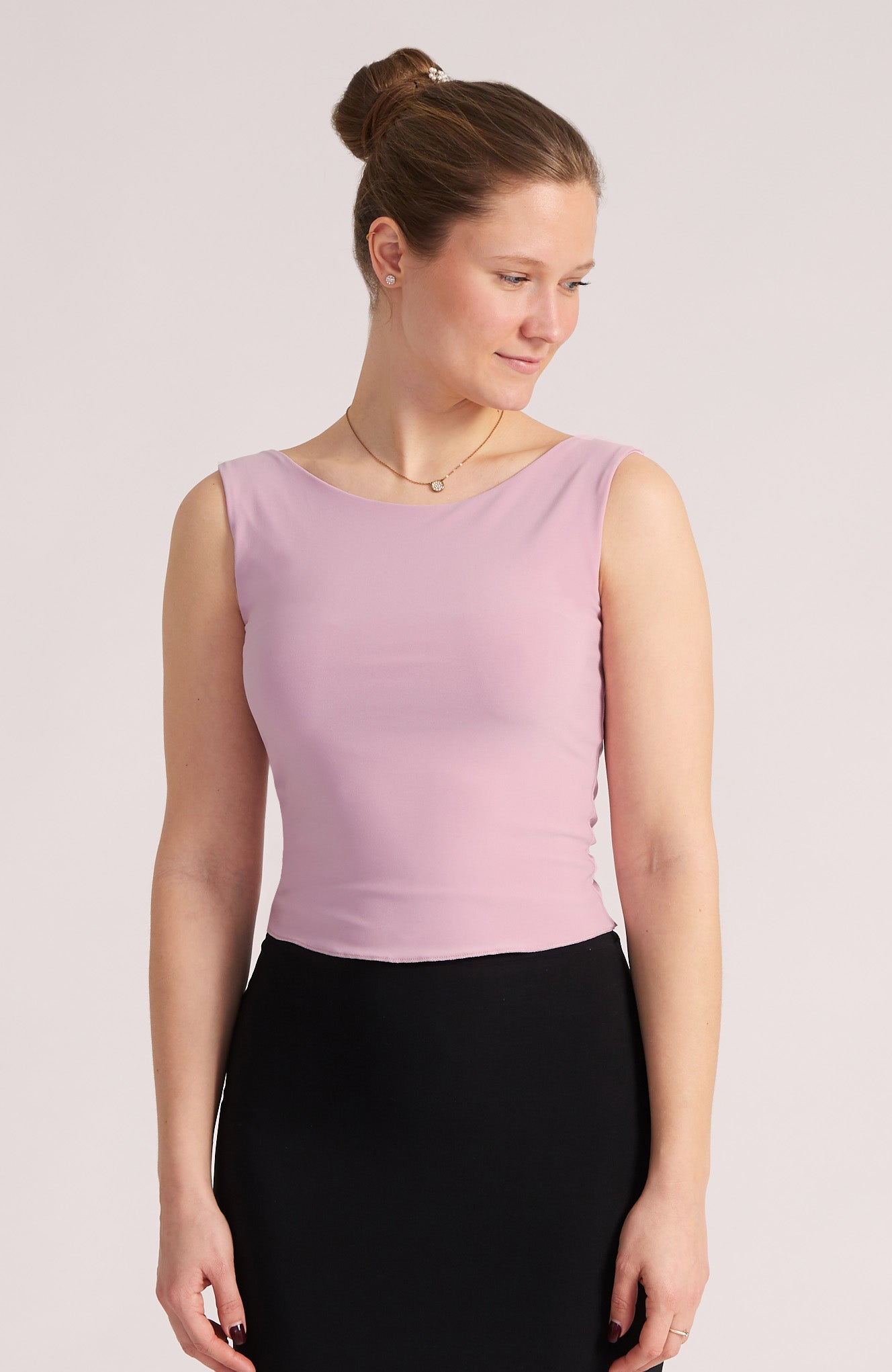 DORA - Draped Top in Soft Pink