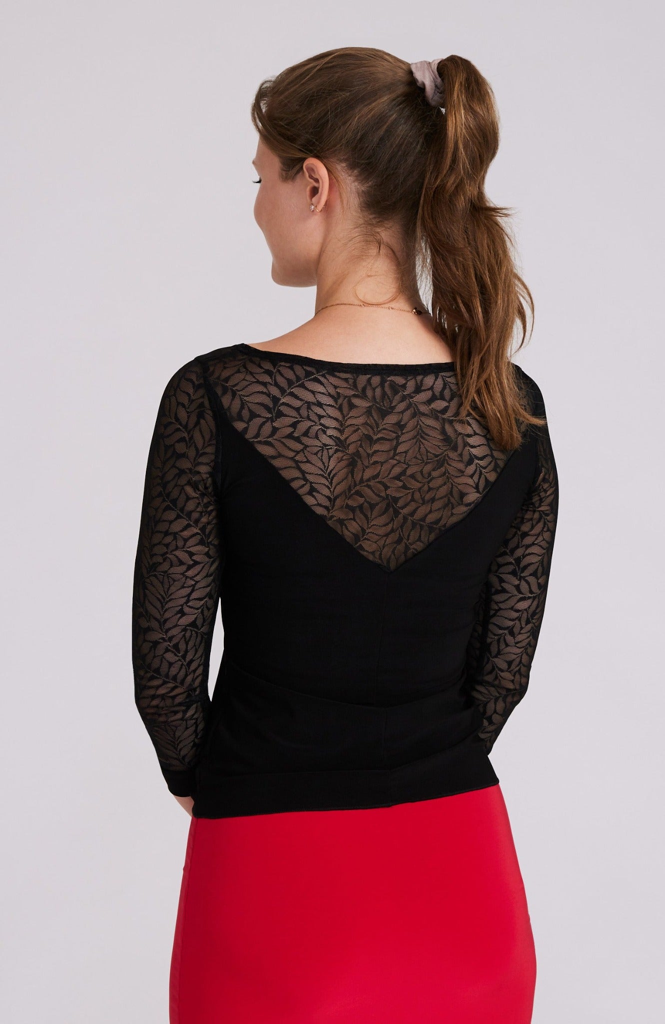 lace top with sleeves