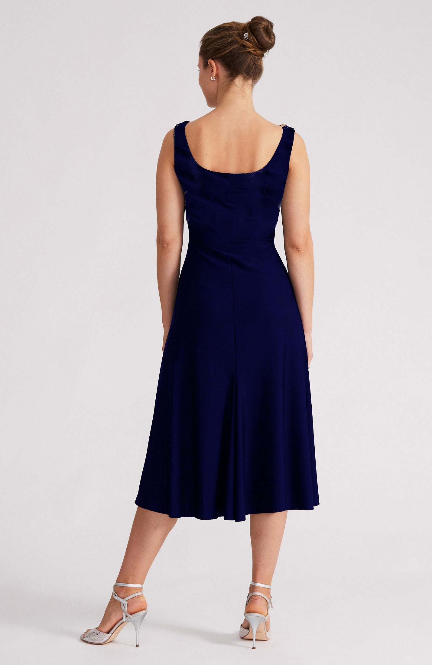 NOELIA A-Line Tango Dress in Navy Blue