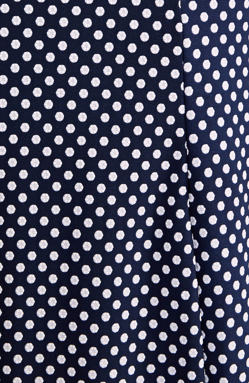 CARLA Polka Dot A-Line Tango Dress in Navy Blue & White