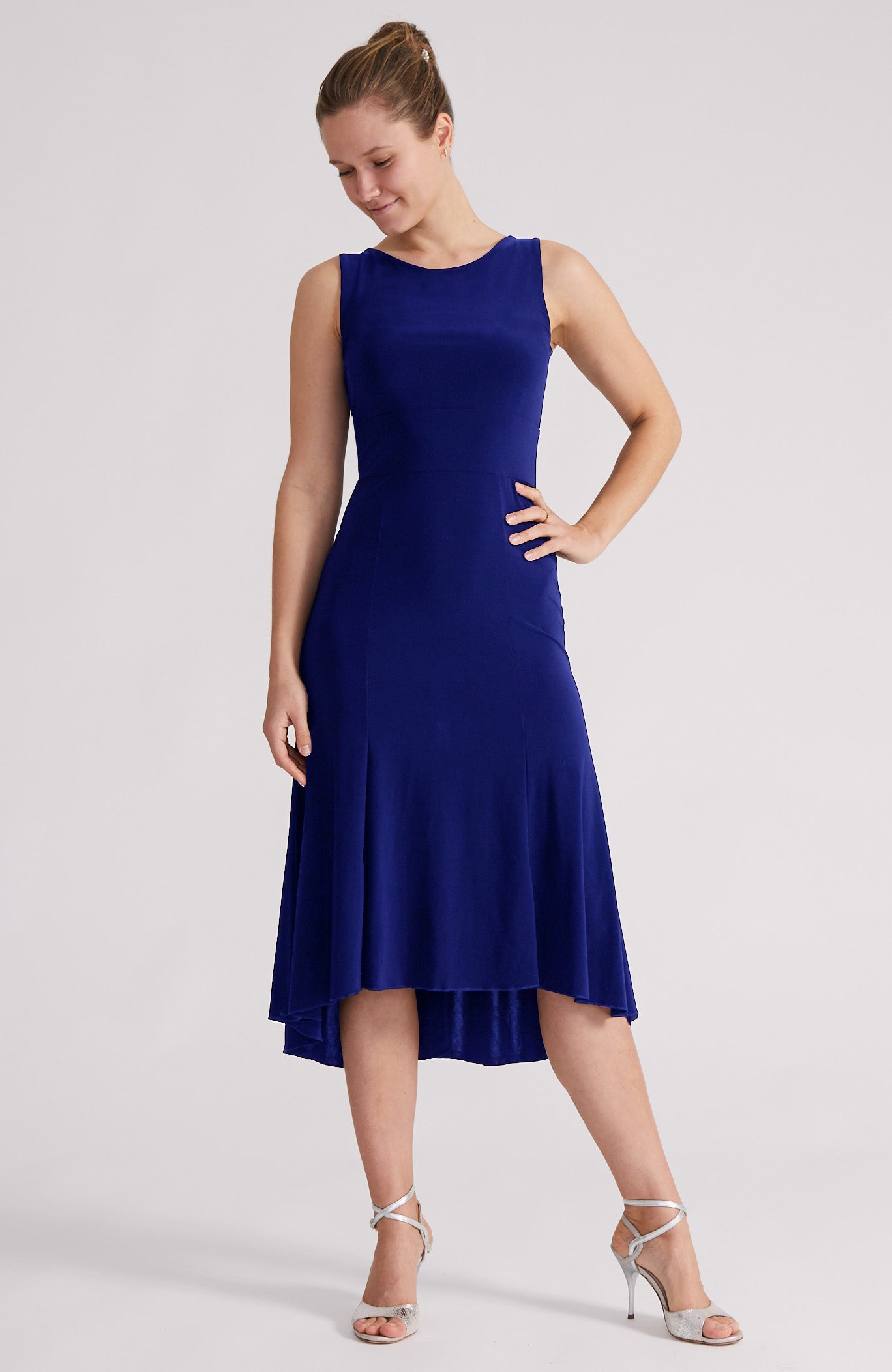 argentine tango dress in royal blue