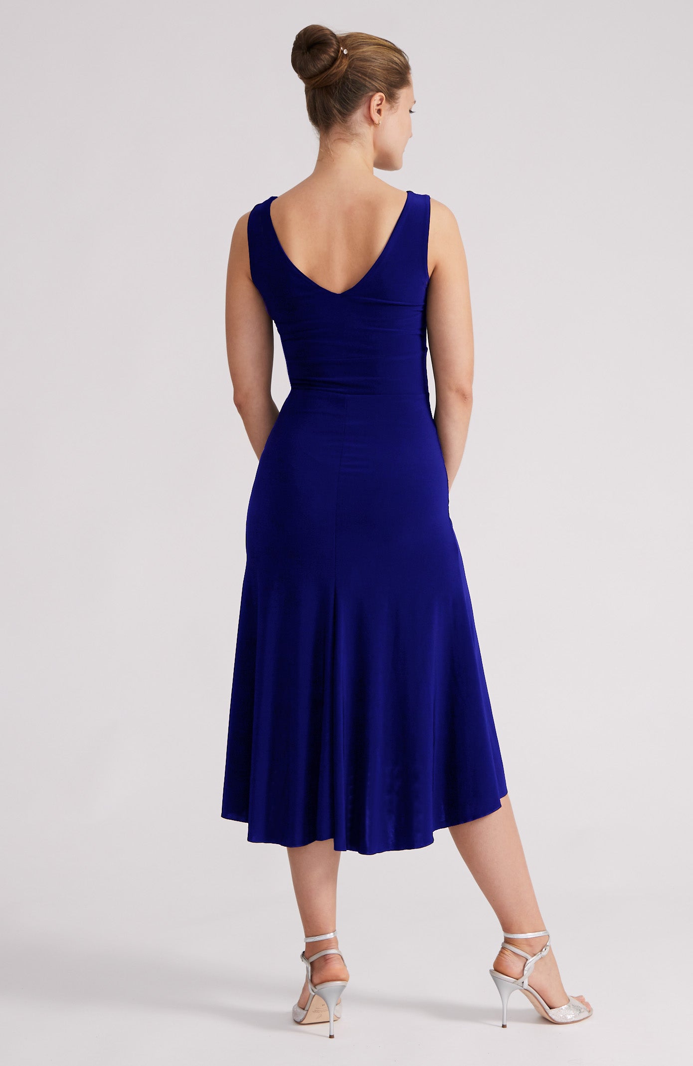 argentine tango dress in royal blue by Coleccion Berlin