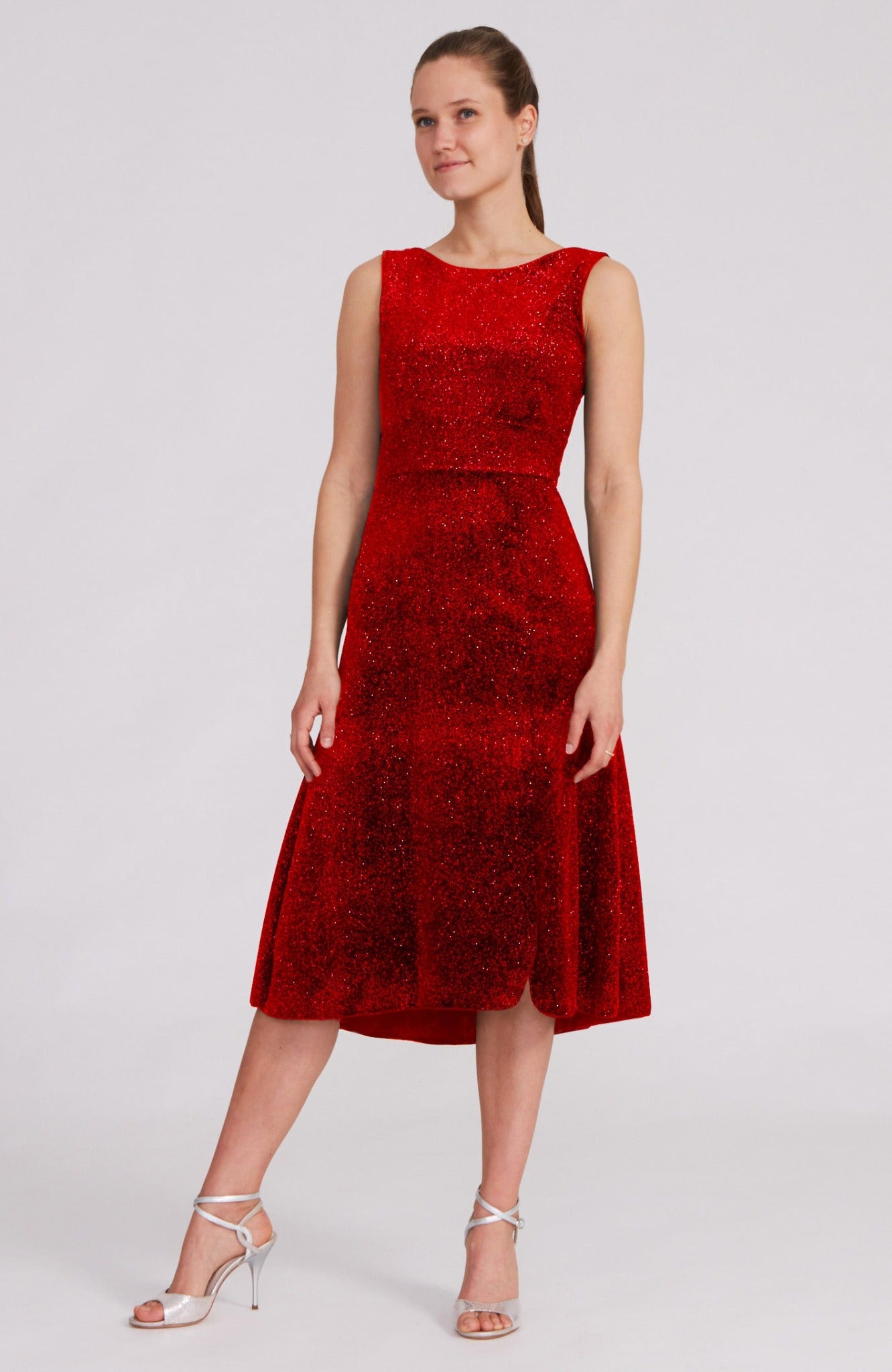 red velvet argentine tango dress