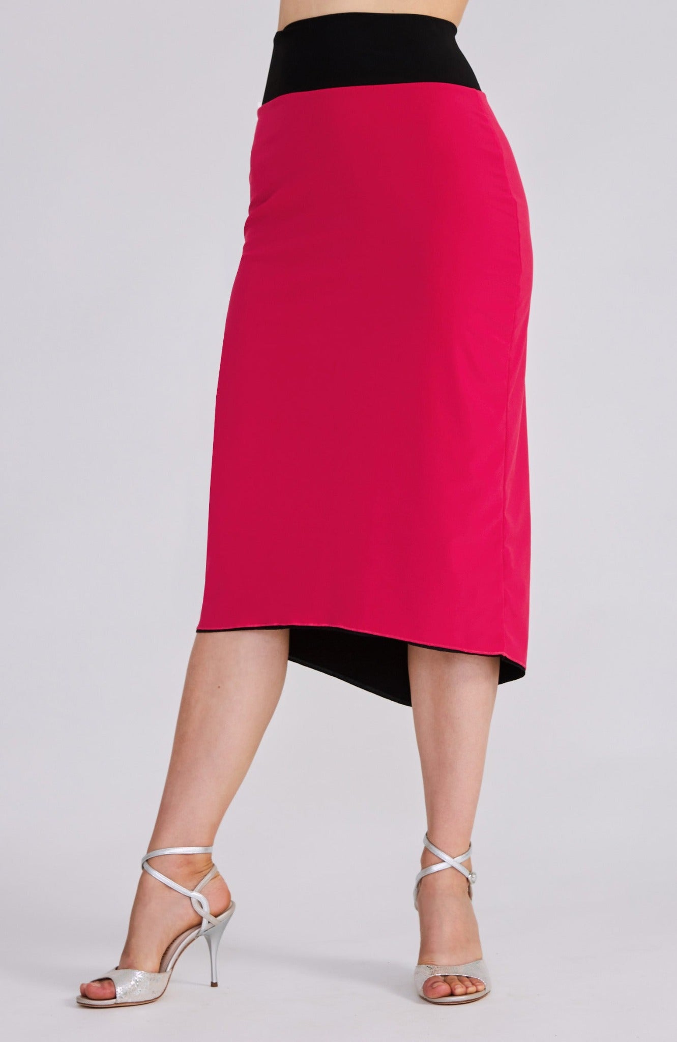 tango skirt in pink with back slit