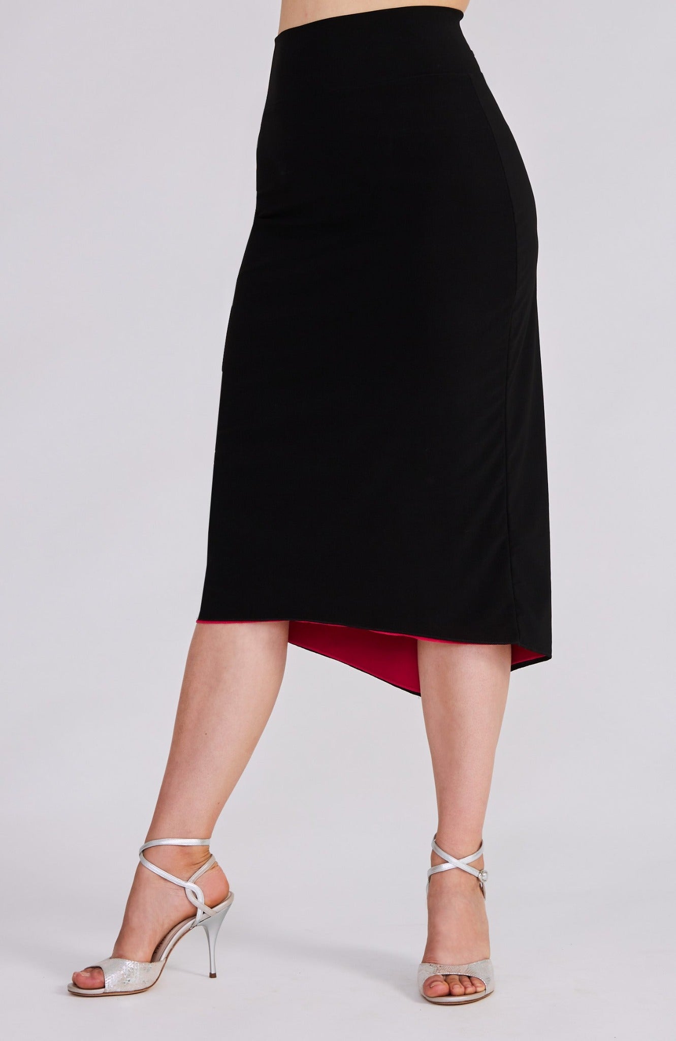 black tango skirt with back slit