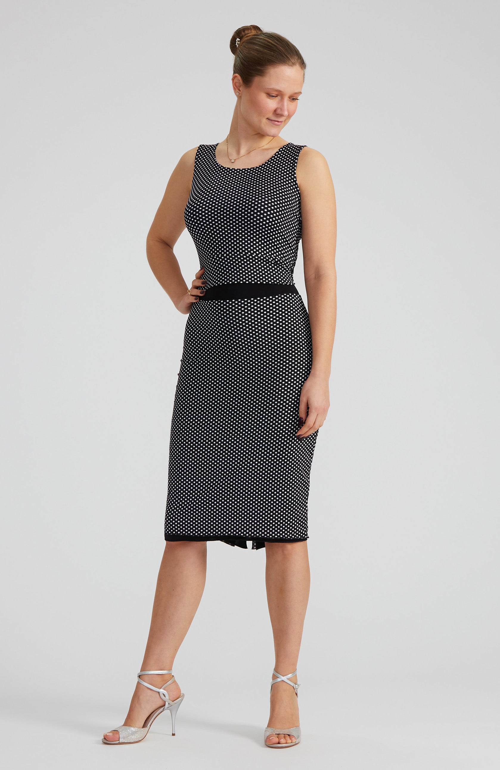 CLARA Reversible Tango Skirt – Polka Dot & Black