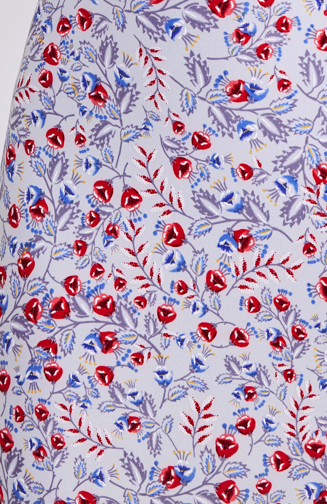 Jupe Tango Réversible CLARA – Imprimé Floral et Bleu Roi
