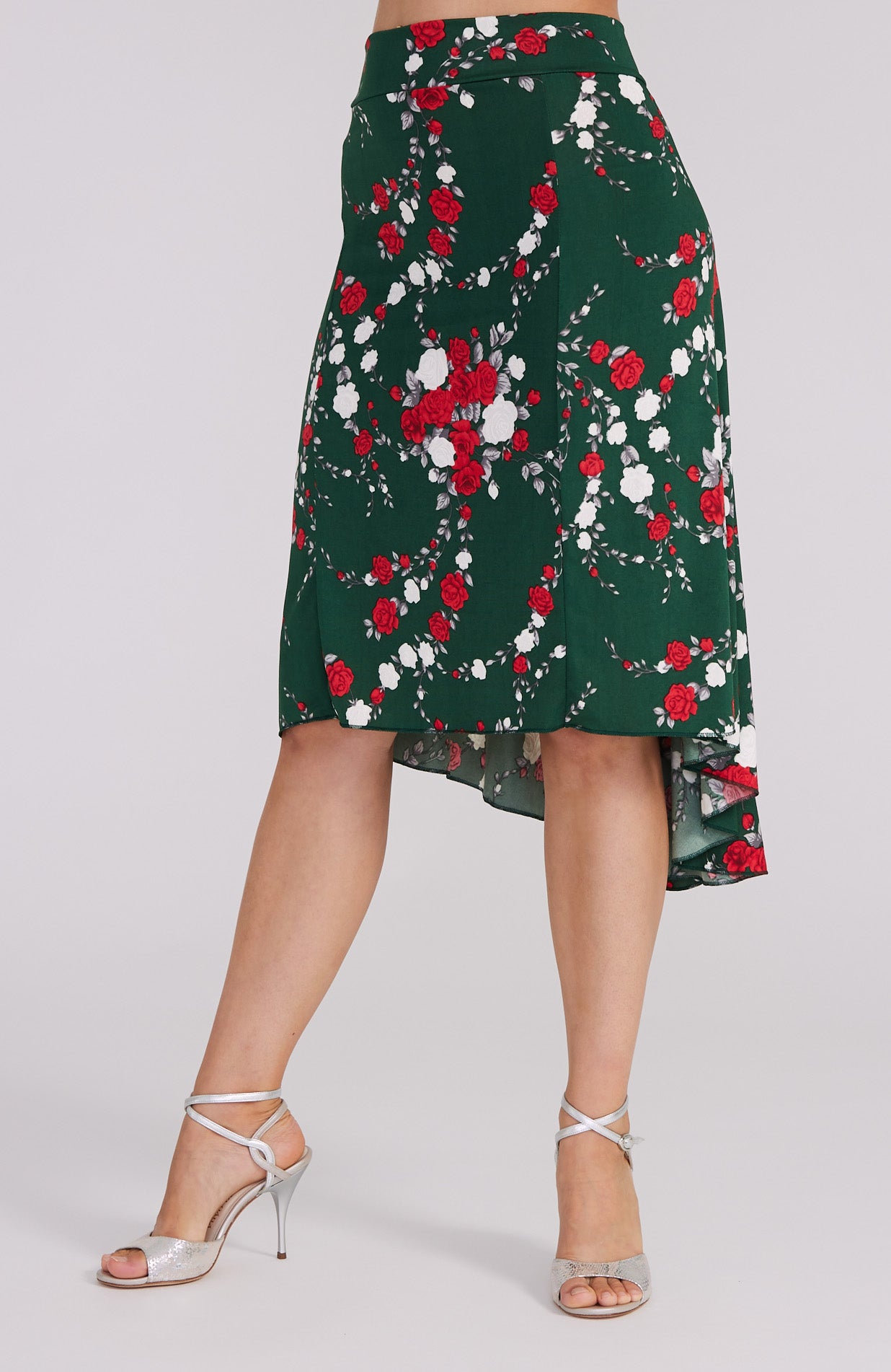 tango skirt in rose print