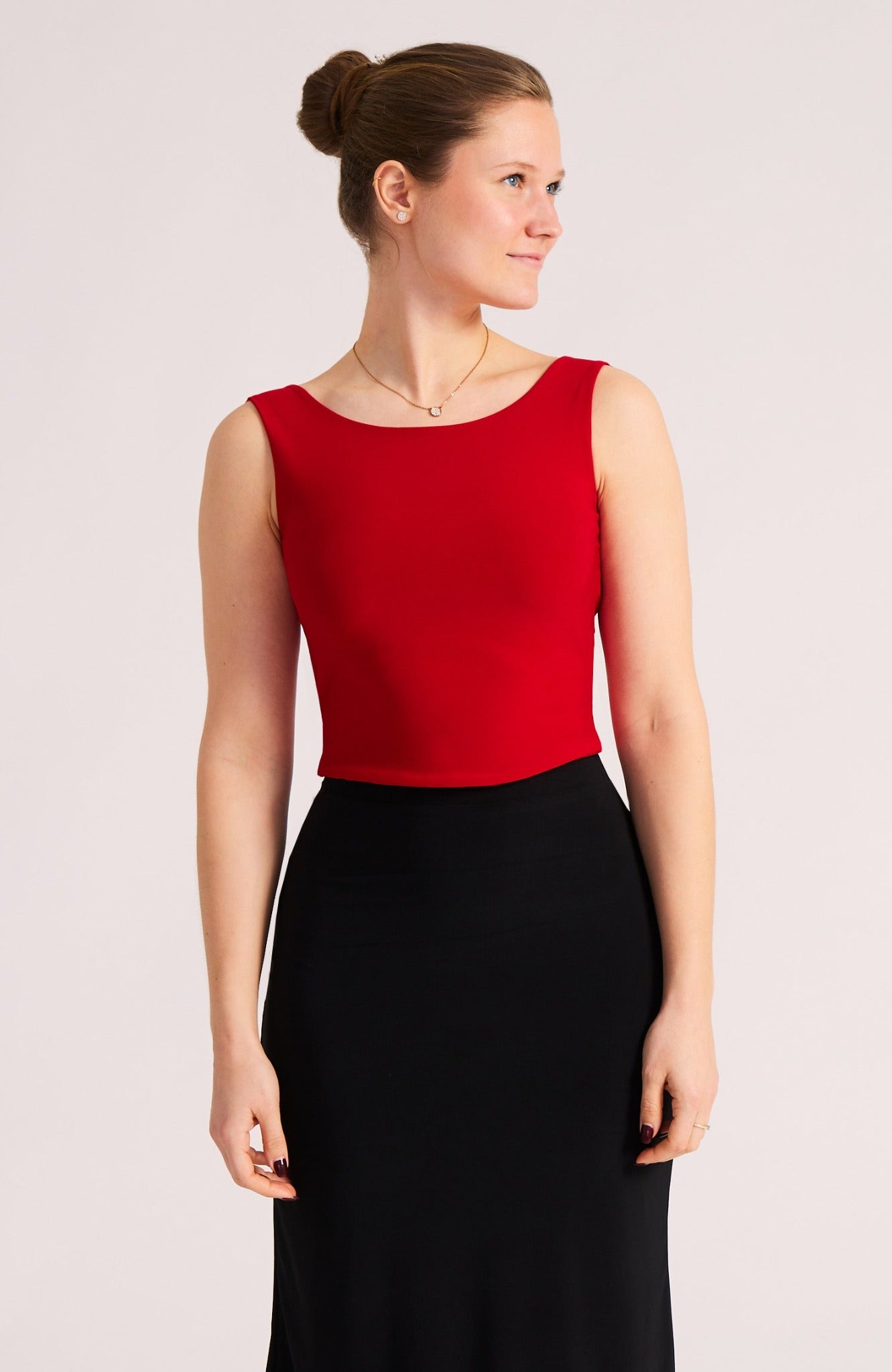 MARINA - Cross Back Top in Classic Red