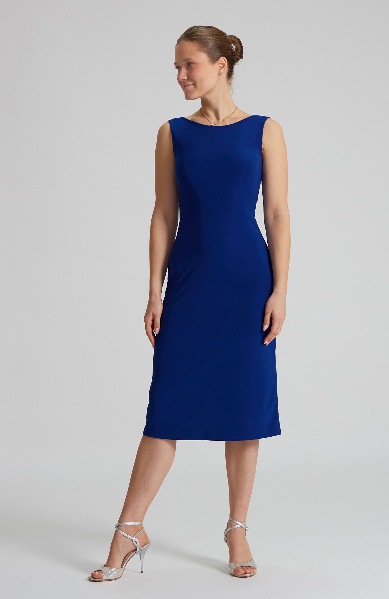 OLIVIA Royal Blue Tango Dress with Back Cutout