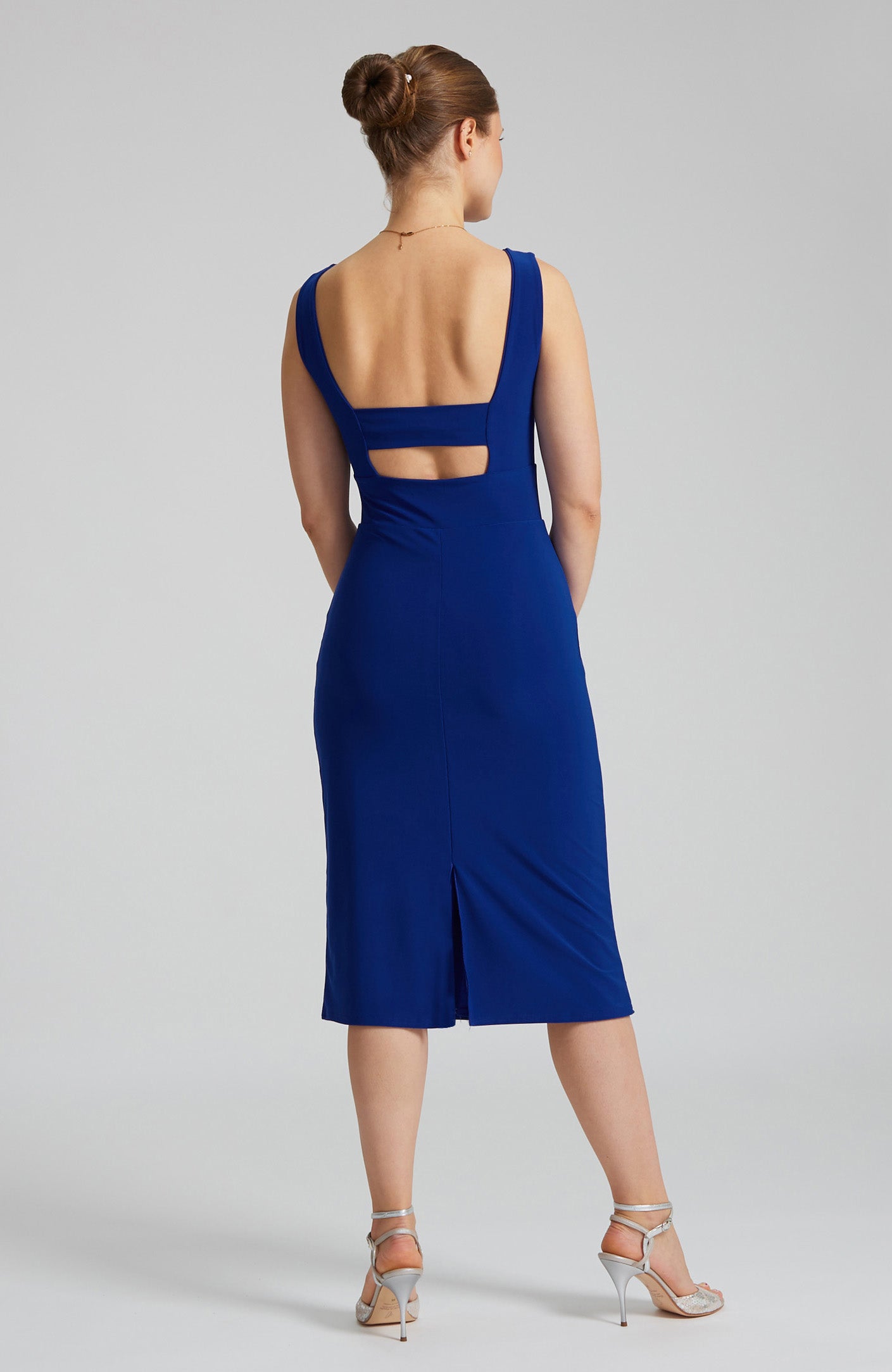OLIVIA Royal Blue Tango Dress with Back Cutout