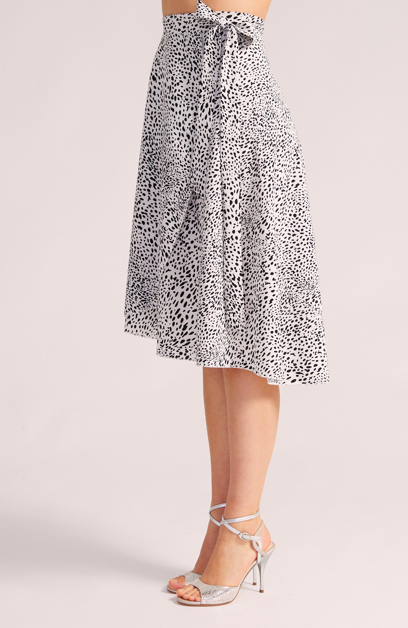 COCO - Dotted Wrap Skirt in Classic Black & White