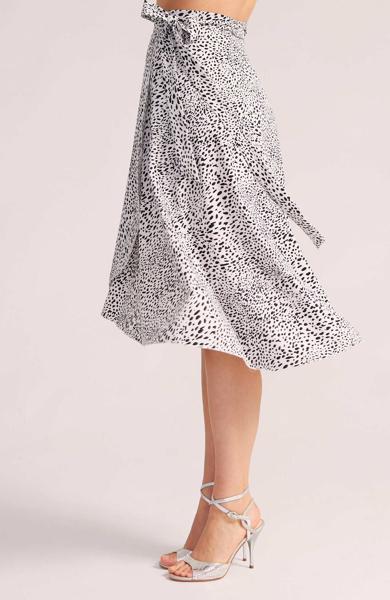 COCO - Dotted Wrap Skirt in Classic Black & White