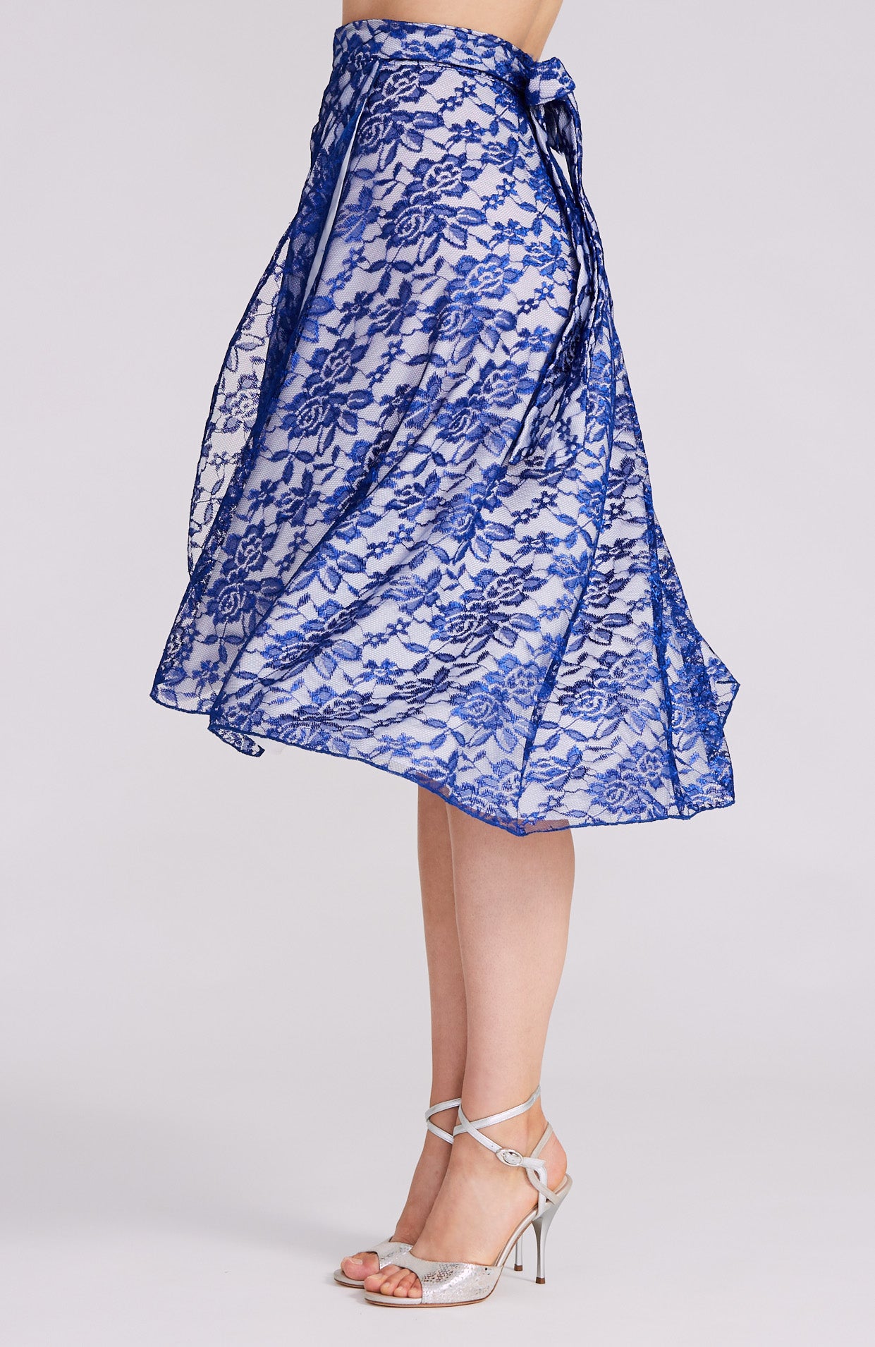 tango skirt in royal blue lace