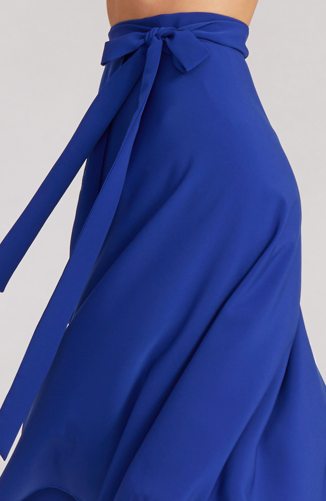 COCO - Royal Blue Wrap Skirt